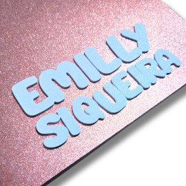 Nome em Letreiro Personalizado para Caderno