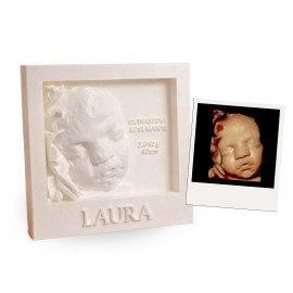 Quadro Decorativo Ultrassom 3D com Nome e Dados do Beb�