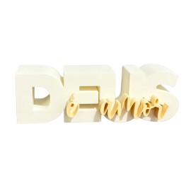 Letreiro Decorativo 3D | Deus � amor