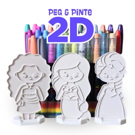 Linha Peg&Pinte 2D | Personagens para Pintar