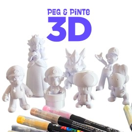 Linha Peg&Pinte 3D | Miniaturas para Pintar